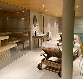 Sauna im gehobenen privaten Wellnessbereich Hamburg Sylt